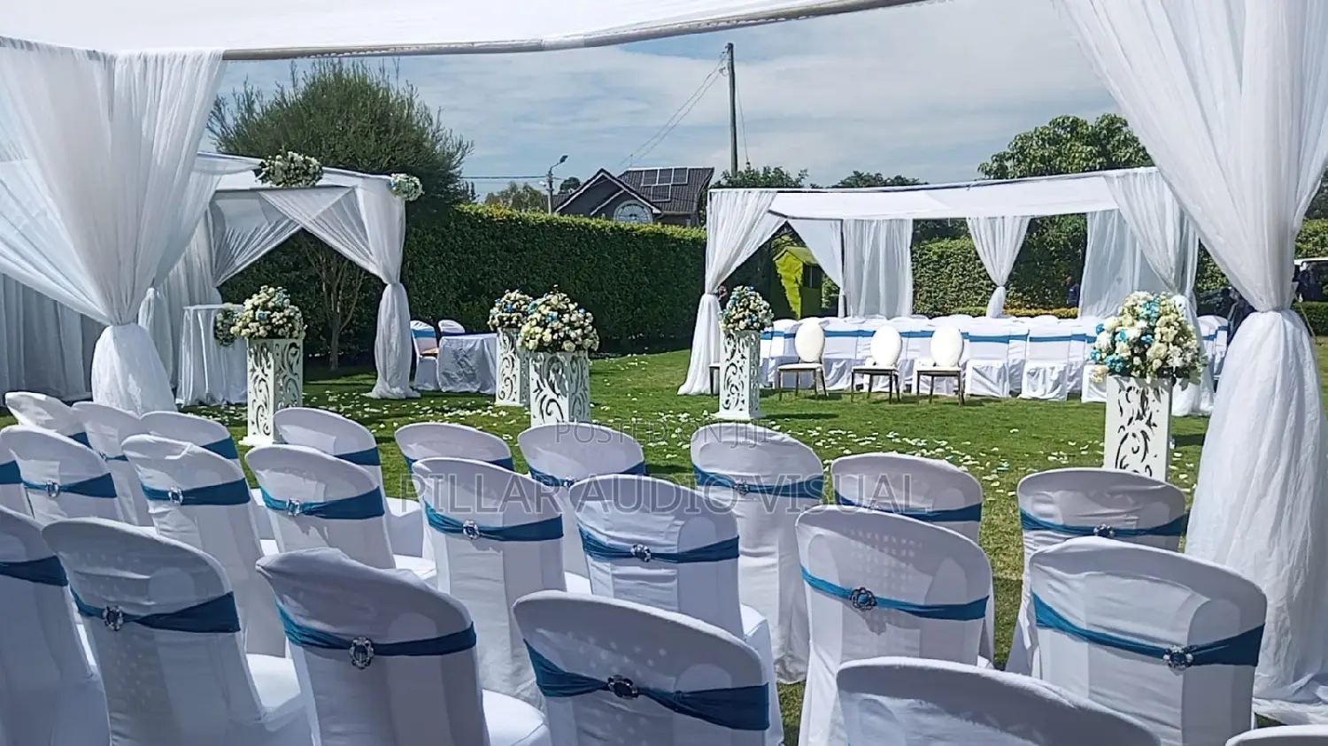 Plastic Chairs With Tie Bag for Hire, Tents