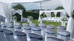 Plastic Chairs With Tie Bag for Hire, Tents
