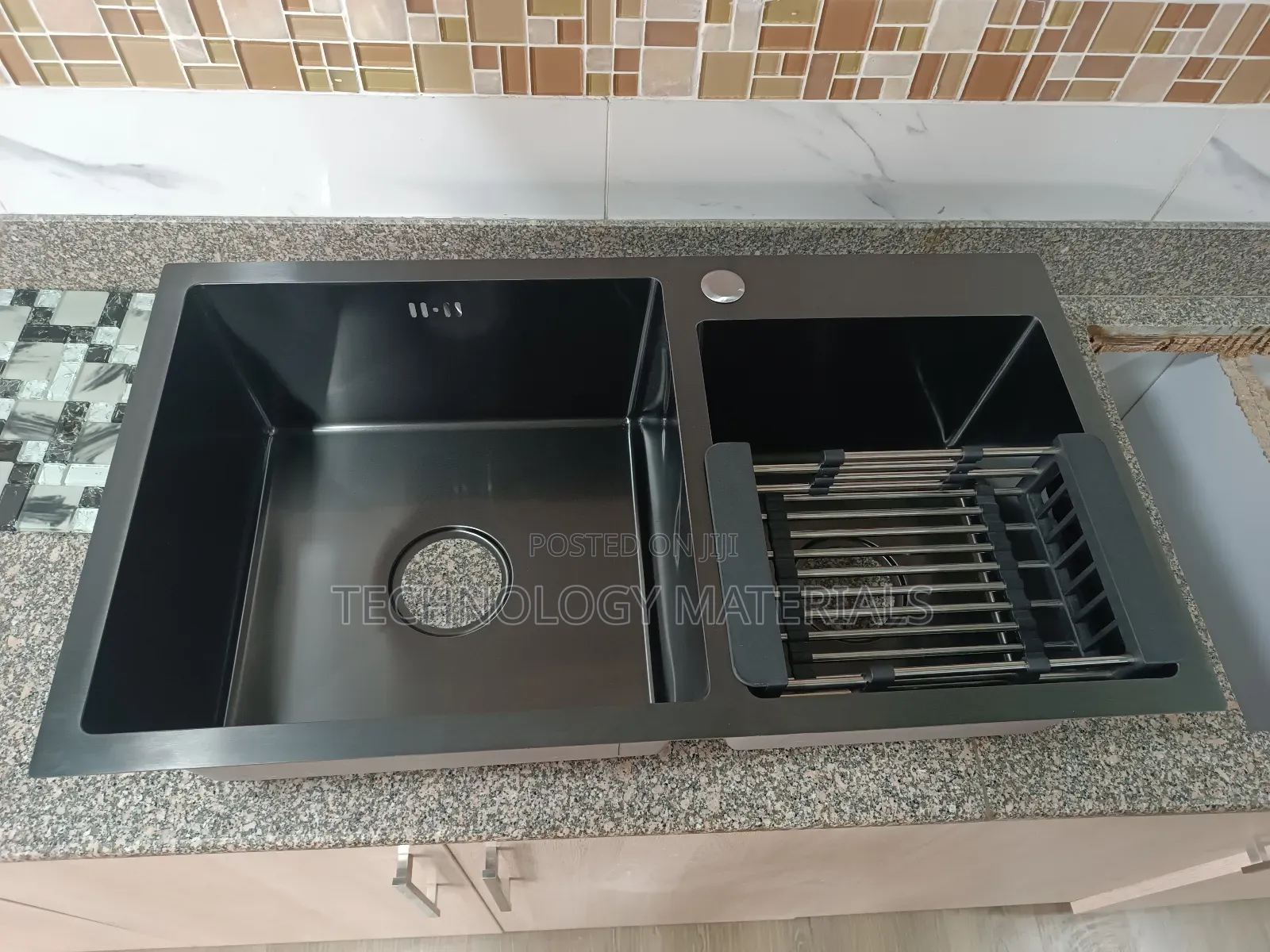 Black Heavy Gauge Stainless Steel Sink