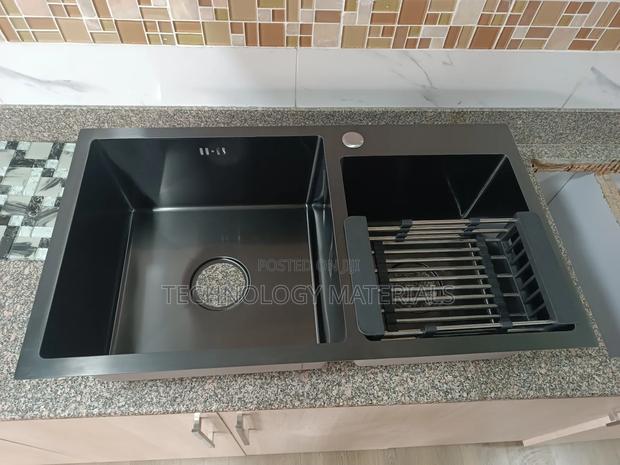 Black Heavy Gauge Stainless Steel Sink