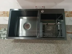 Black Heavy Gauge Stainless Steel Sink