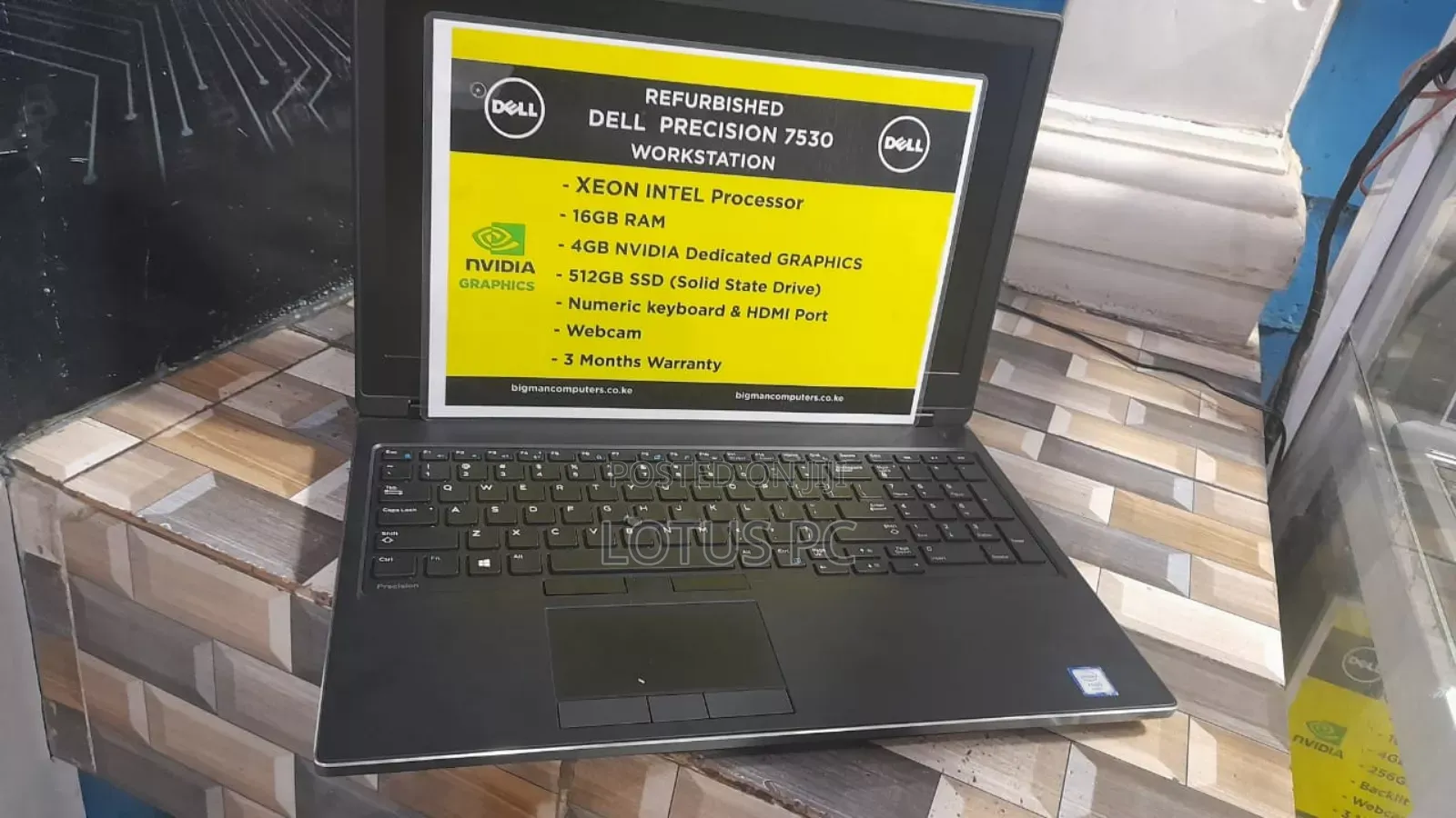 Laptop Dell Precision 7530 16GB Intel Core I7 SSD 512GB