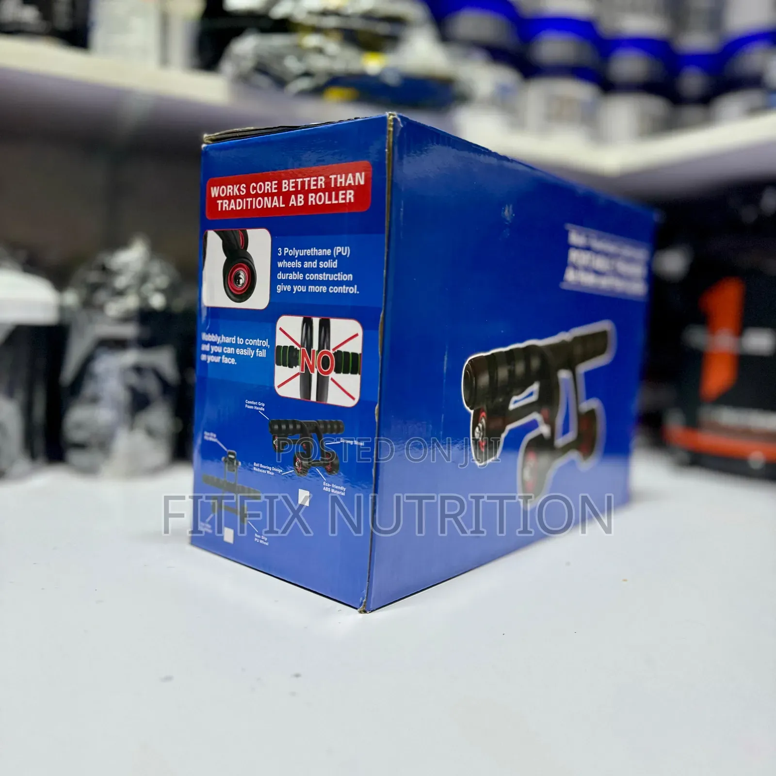 4 Wheel AB Roller and Push Up Bar