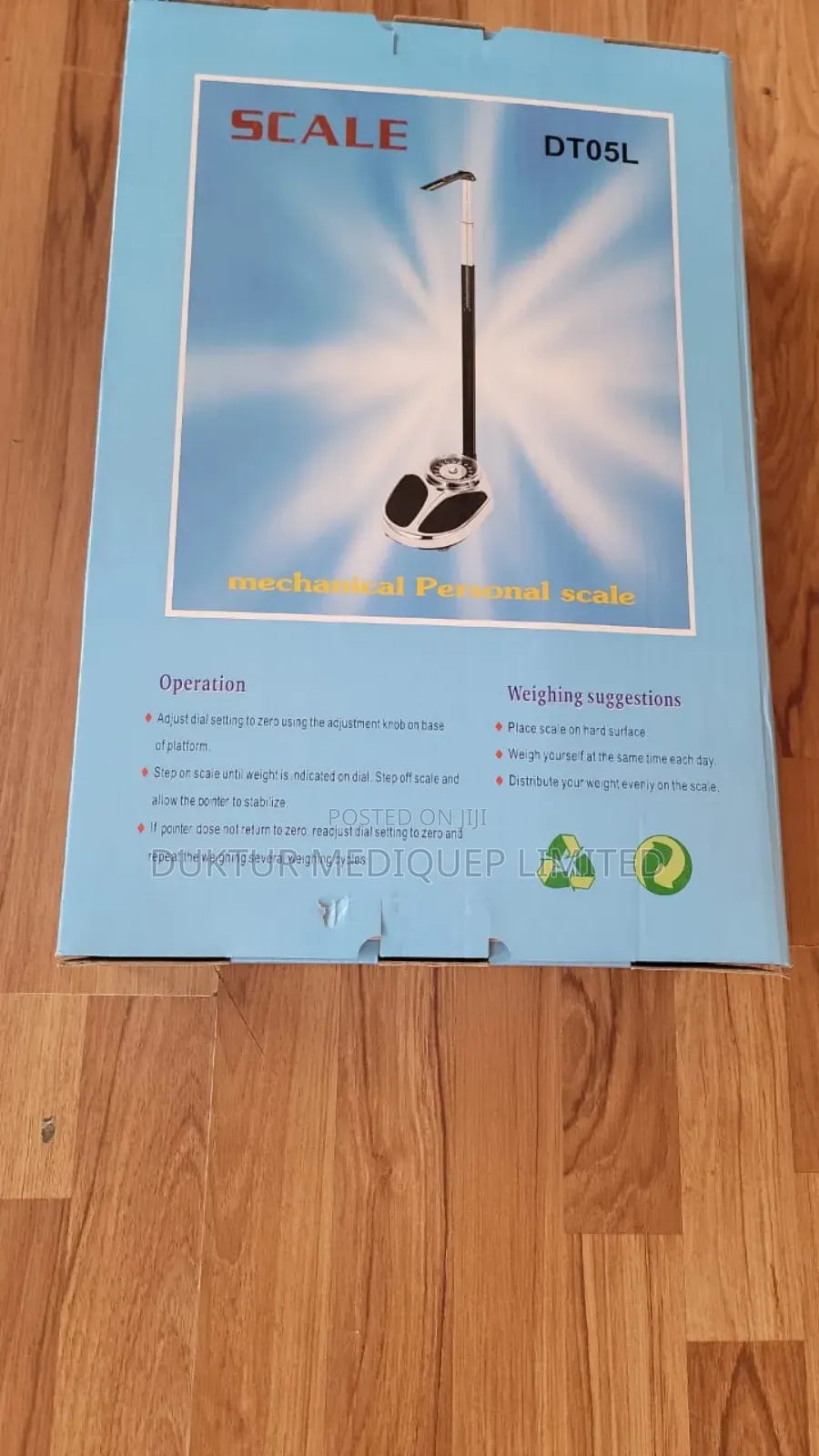 Portable Mechanical Weight Scale With Height Meter