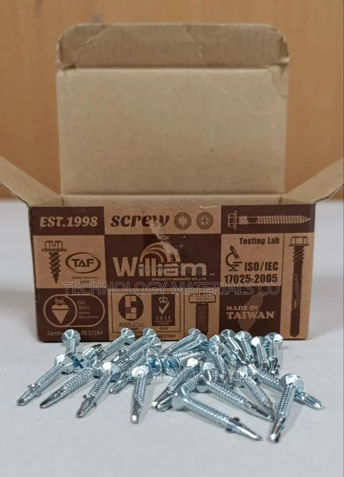 Self Tapping Fiber Cement Board Screws(M3.9*32mm) 250 PCS