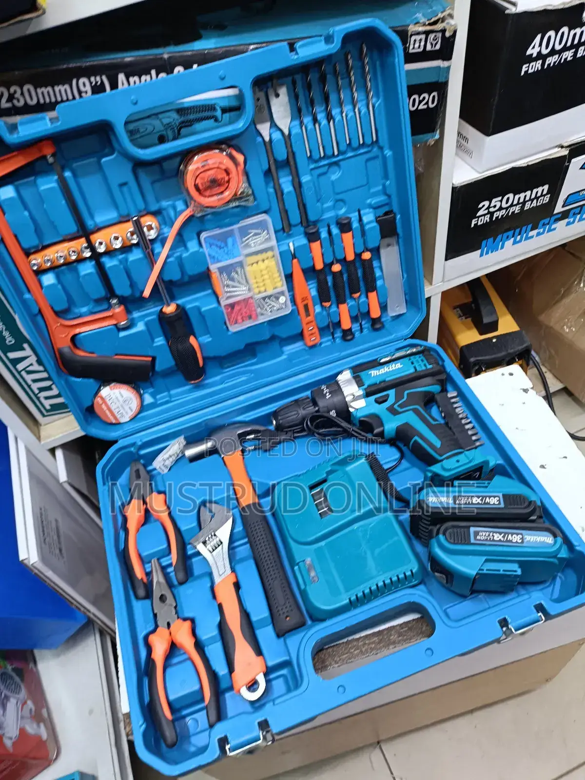 36v Drill Set With Cordless Drill