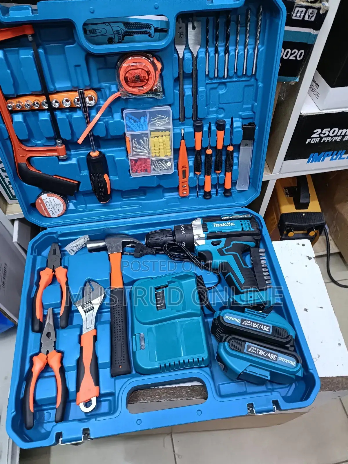 36v Drill Set With Cordless Drill