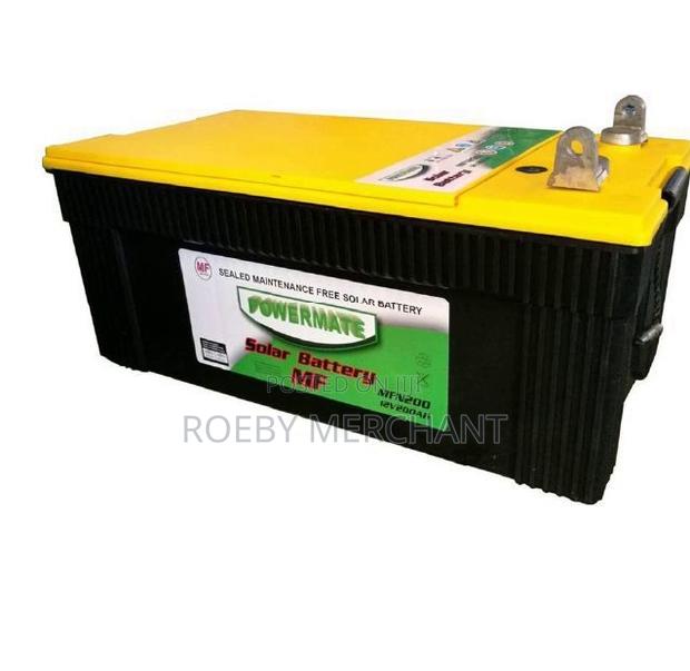 Powermate 200AH Solar Battery Dry Cell Maintenance Solar Bat