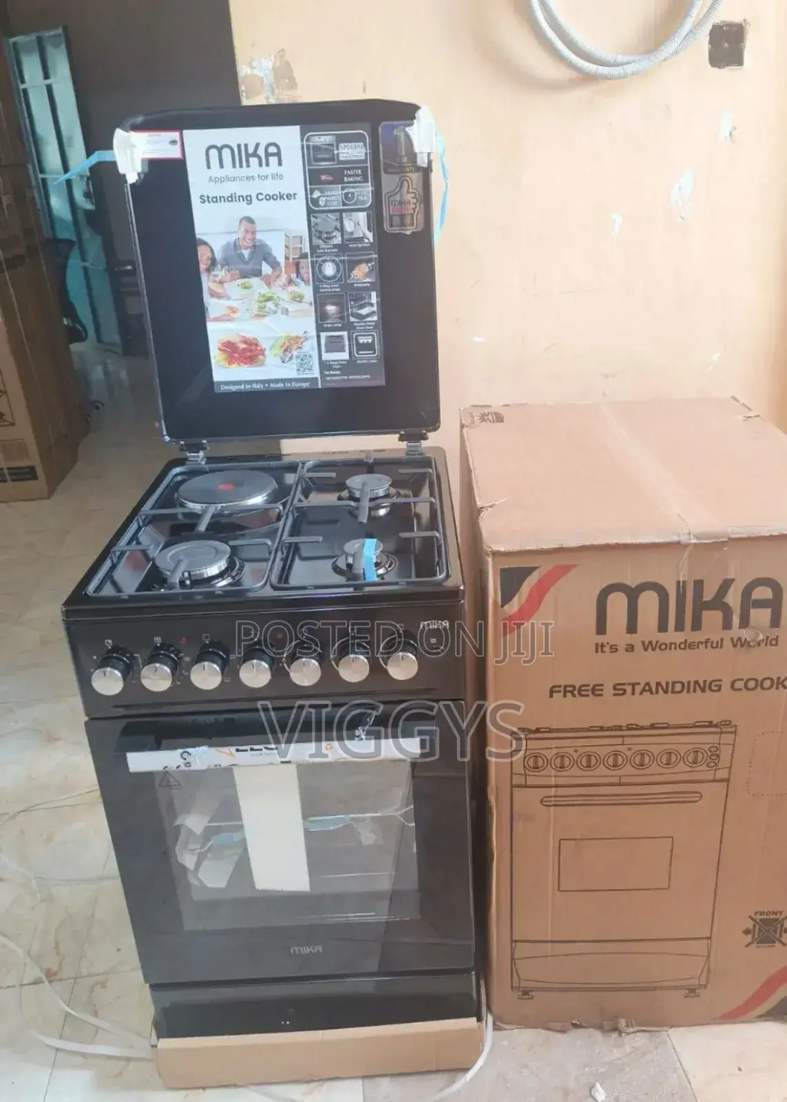 £New Arrivals Mika 50*60 3+1 Cooker With Electric Oven