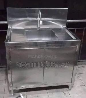 Stainless Steel Sink With a Tap
