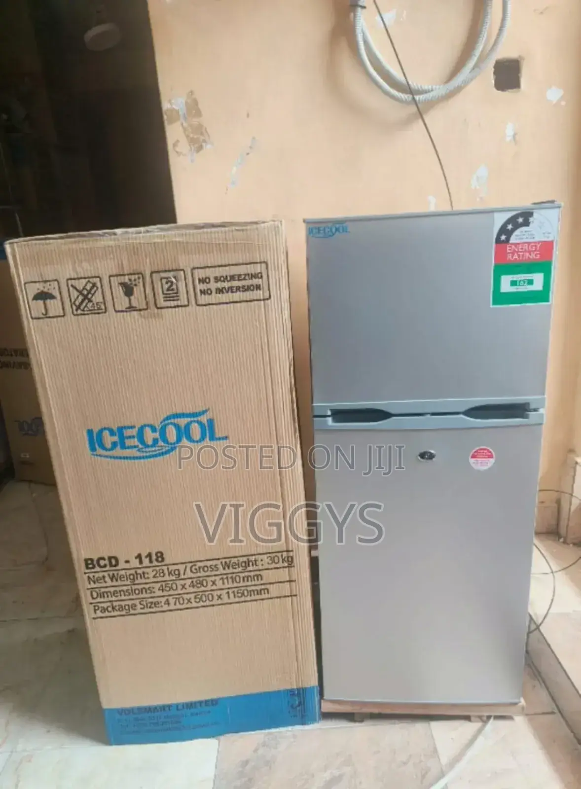 Quality Icecool 118 Litres Double Door Refrigerator CRD-L