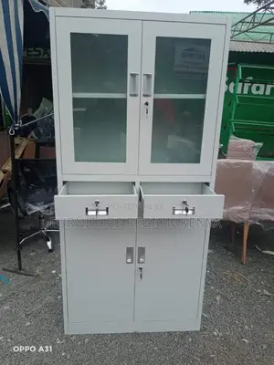 Half Glass Steel Filling Cabinet