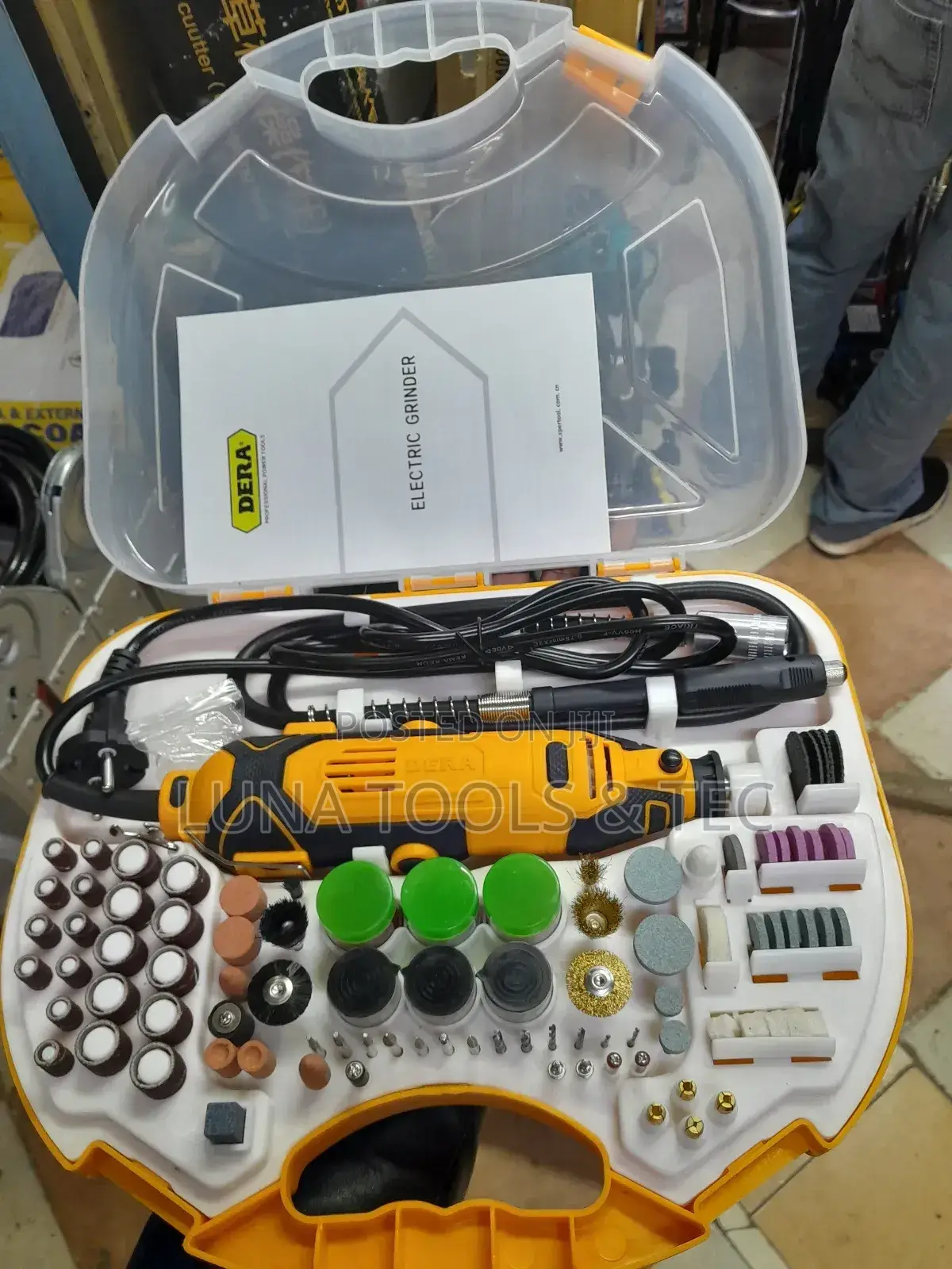 Dera Electric Mini Grinder,With Accessories, 180W