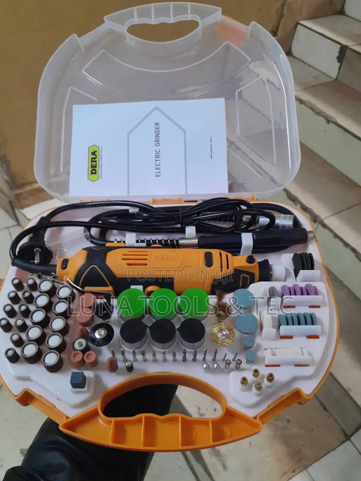 Electric Dera Mini Grinder and Accessories, 180W