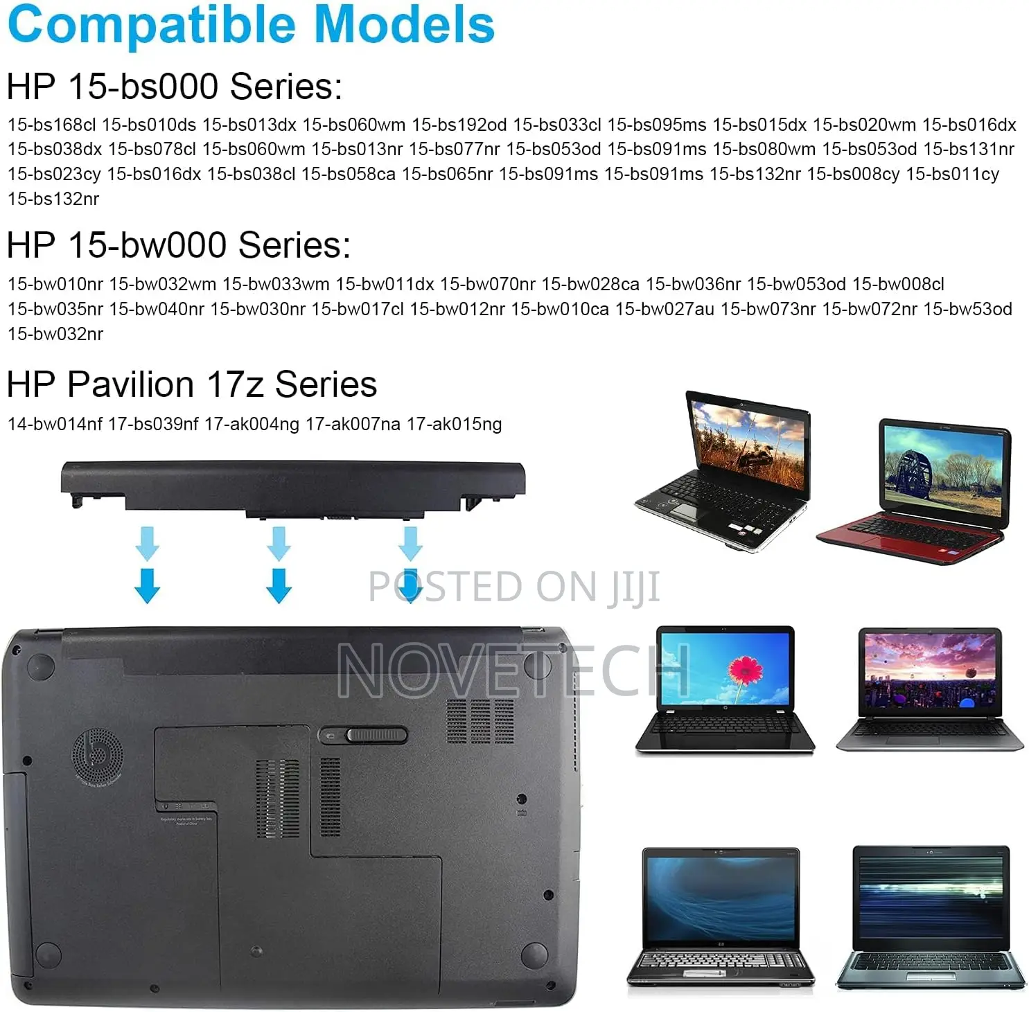JC03 JC04 Laptop Battery for HP 919681-221 919682-121