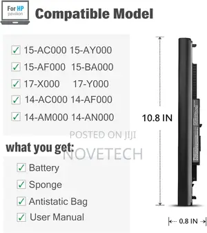 Hs03 Replacement Laptop Battery HP 15-Ac 15-Af 15-Ba 15-Ay