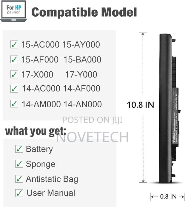 Hs03 Replacement Laptop Battery HP 15-Ac 15-Af 15-Ba 15-Ay - thumbnail 2