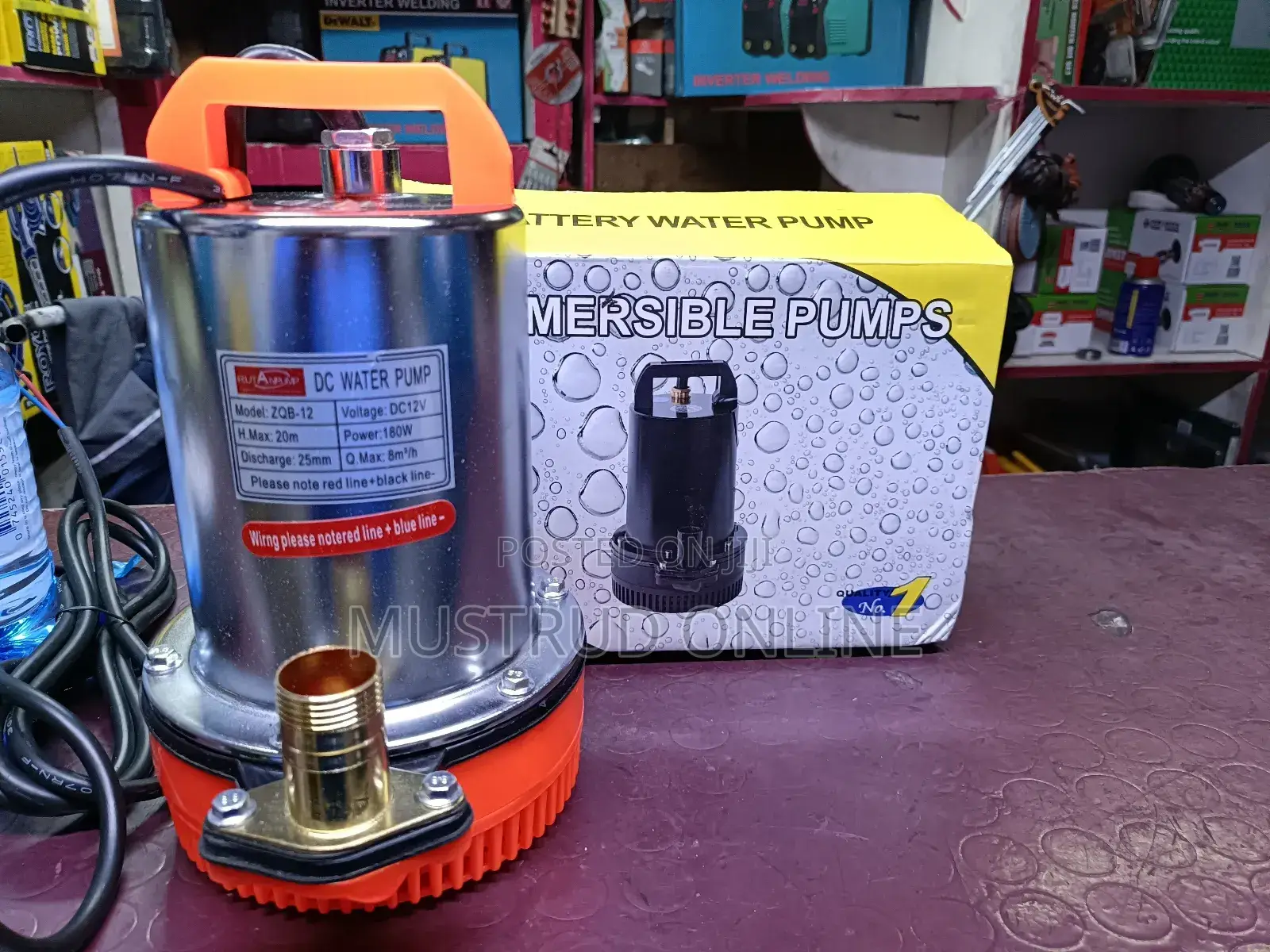 20m Head,12v Submersible Pump