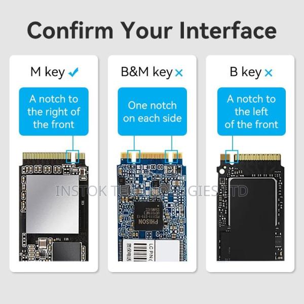 Vention USB C 3.1 Gen 2 M.2 Nvme SSD Enclosure - thumbnail 3