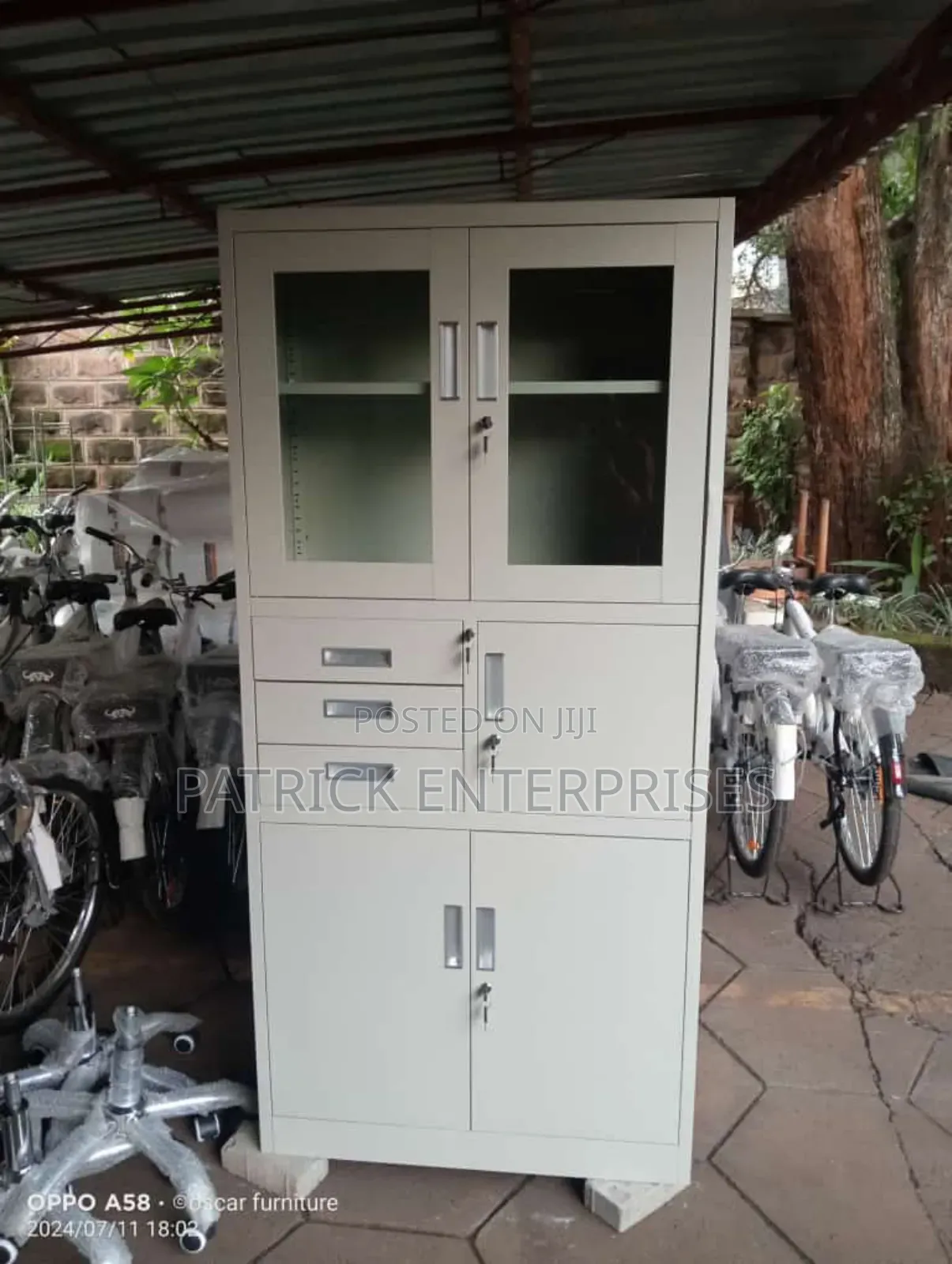 Imported Metallic Filling Cabinet With Doors and Safe