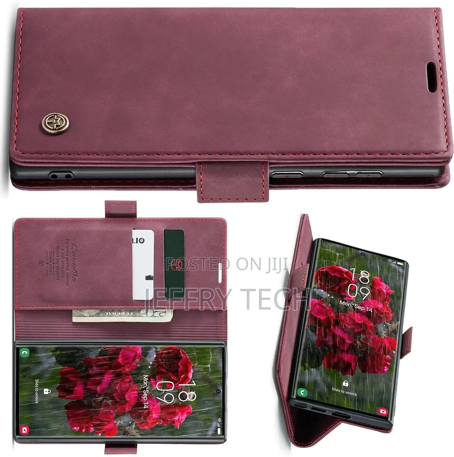 Samsung Galaxy S24 Ultra Wallet Case,Soft PU Leather Flip Ca