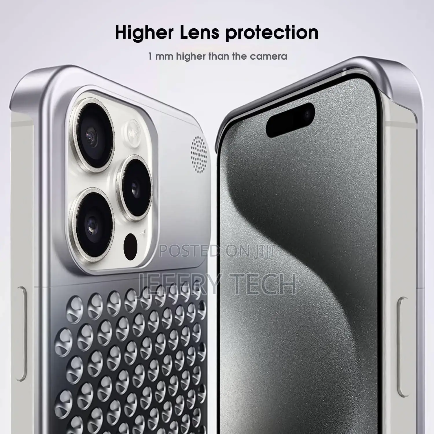 iPhone 15 Pro Max Case, Metal Case Anti-Fall Heat Dissipatio