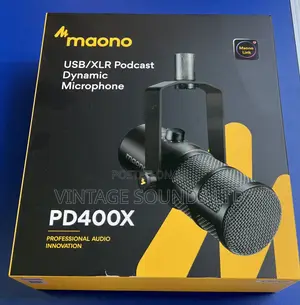 MAONO XLR/USB Dynamic Microphone, RGB Podcast Mic