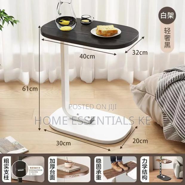 Wood Base Wood Top Side Table -New - thumbnail 3