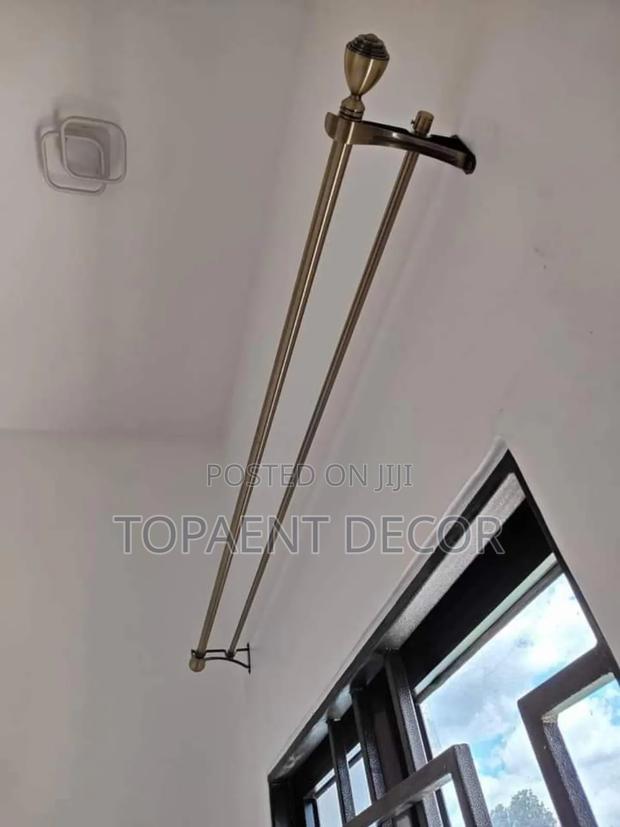 Double Juakali Window Curtain Rods
