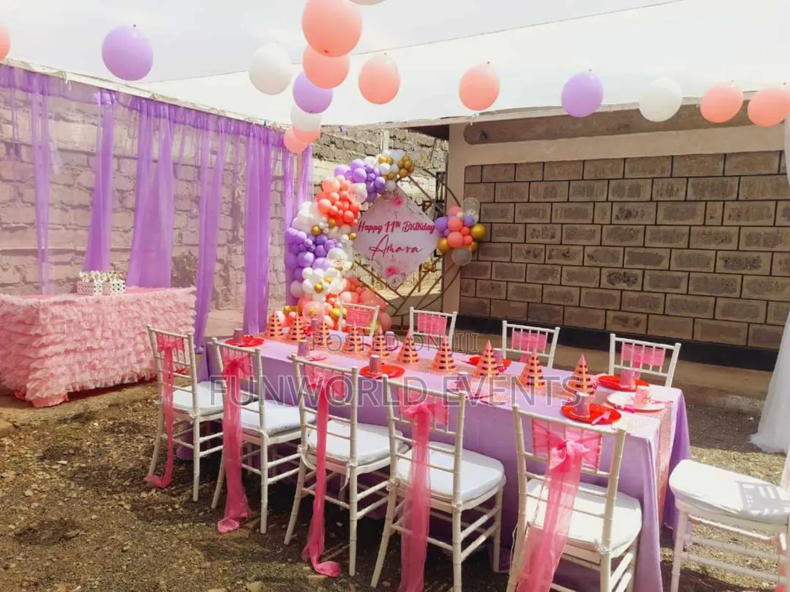 Events Planning/Events Rentals for Hire.