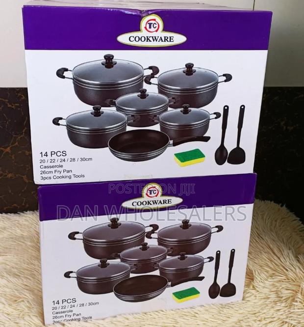 TC Non Stick Cooking Pot 14 Pieces