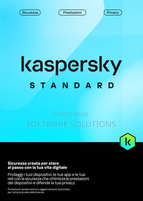 Kaspersky Standard 1,3 and 5 User - main view