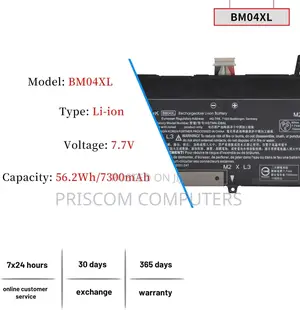 Bm04xl Bm04 Laptop Battery for HP Elitebook X360 1030 G3 G4