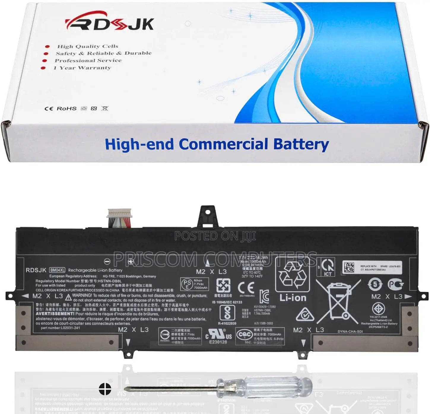 Laptop Battery for HP Elitebook X360 1030 G3 45X96UT 3ZH01EA