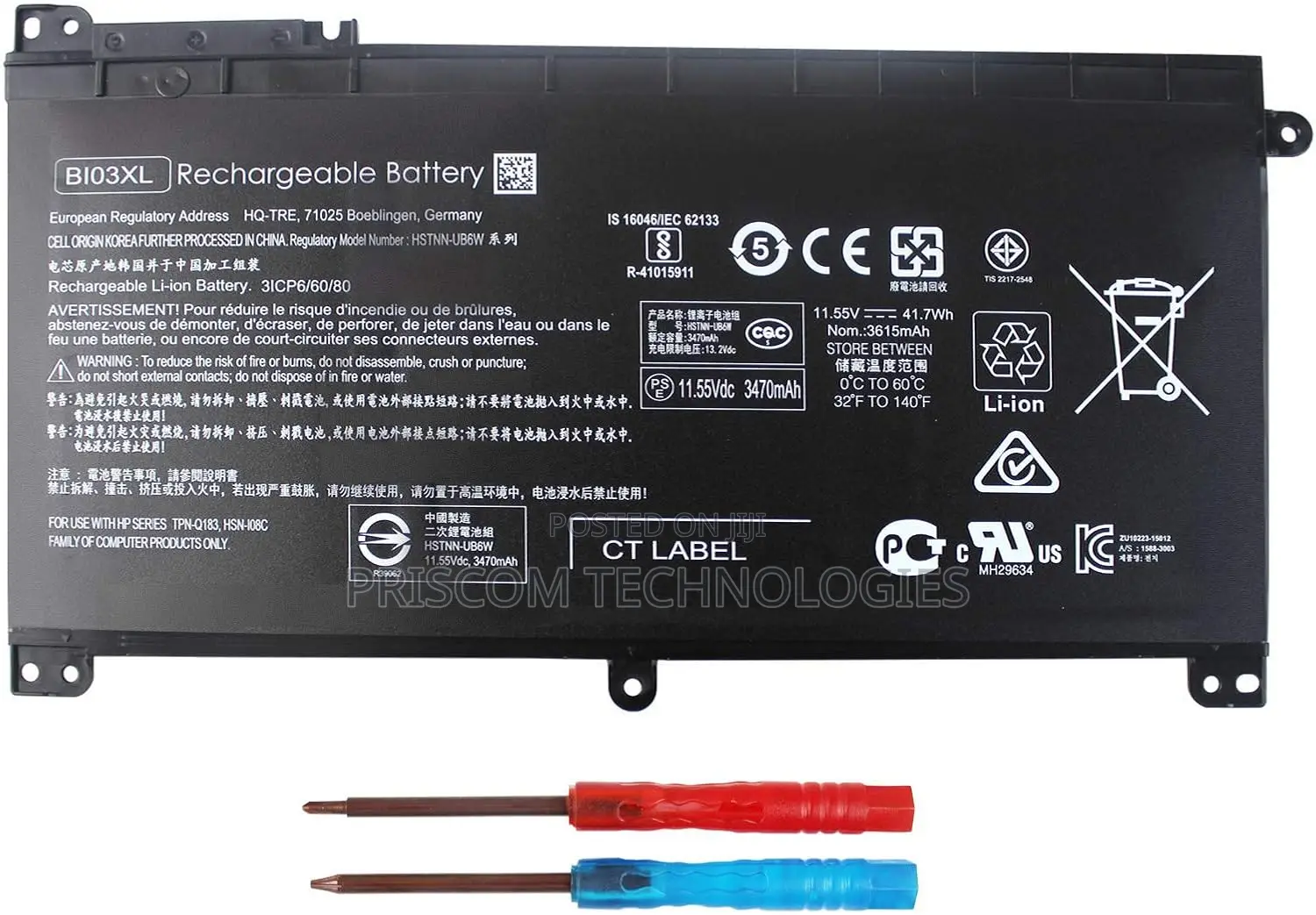 Bi03xl Battery for HP Pavilion X360 M3-U 13-U M3-U001dx