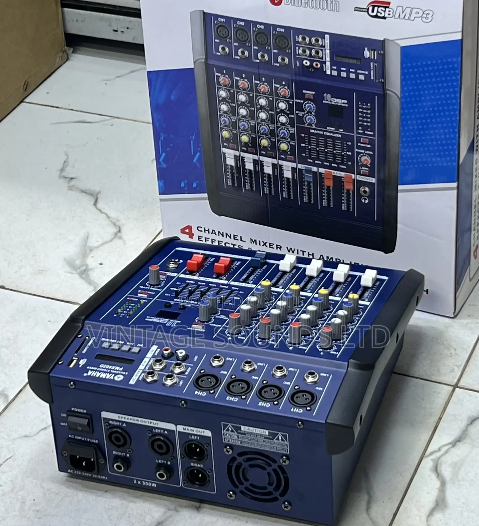 Max Powered Mixer Pmx4usb Bluetooth