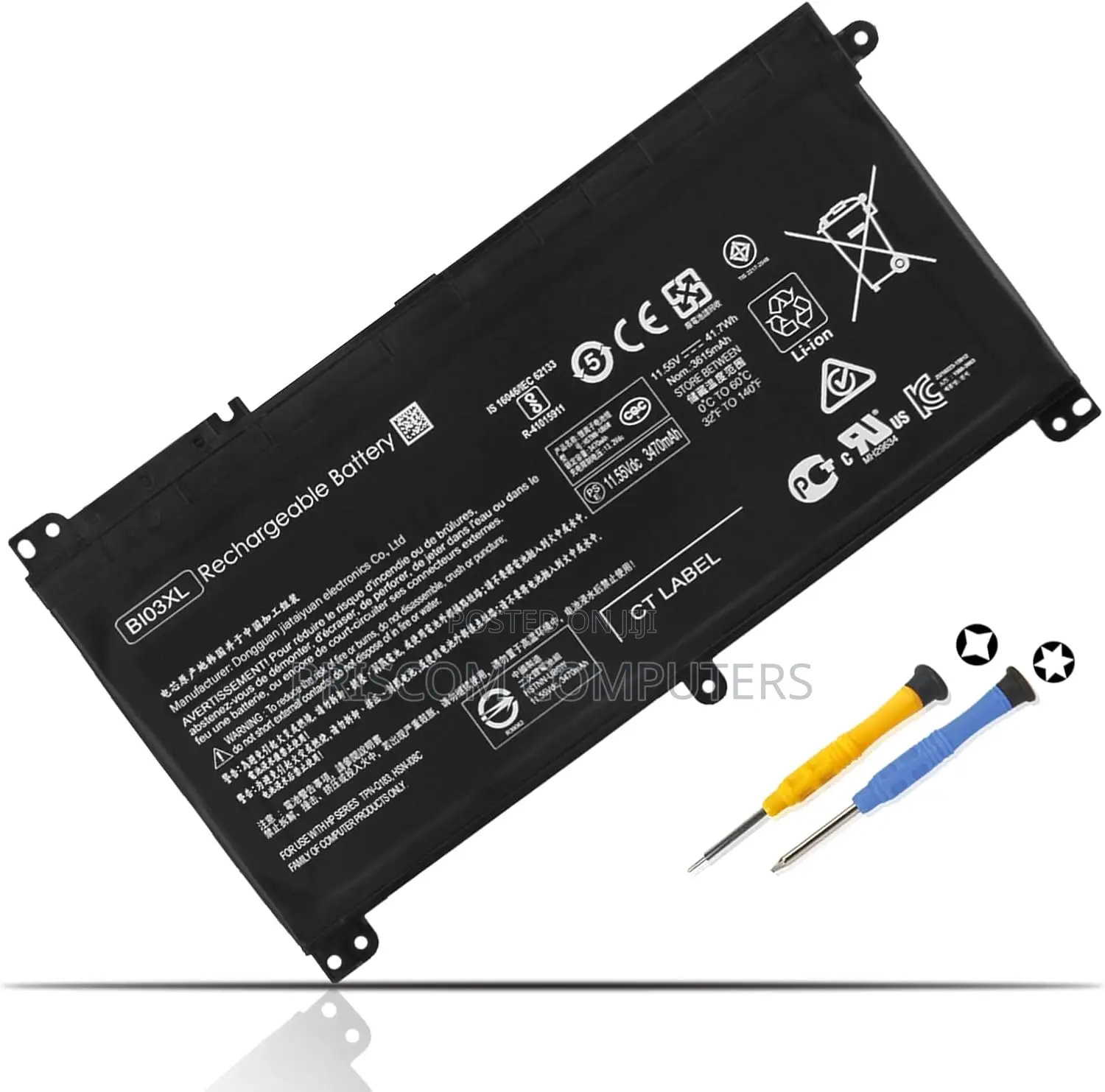 BI03XL ON03XL Battery for HP Laptop Pavilion X360 13-U M3-U