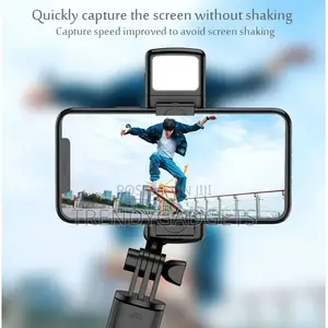 Selfie Stick Tripod Stand With Light Bluetooth Remote Extend
