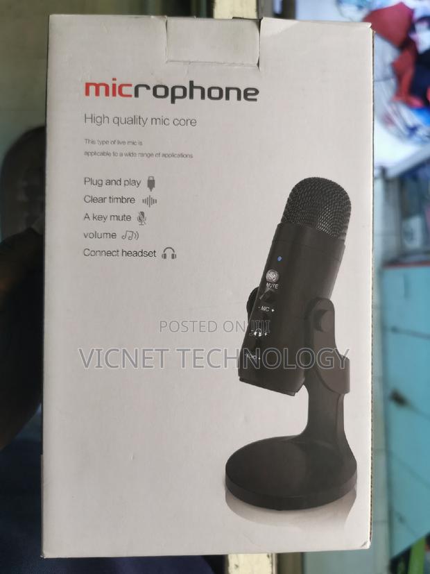 USB Podcast/ Vlog Desktop Microphone - main view