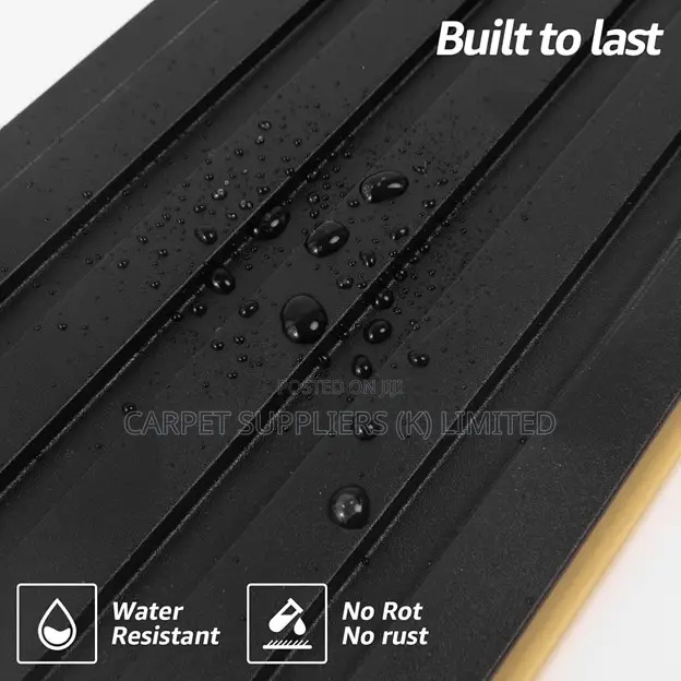 Black Fluted Panels