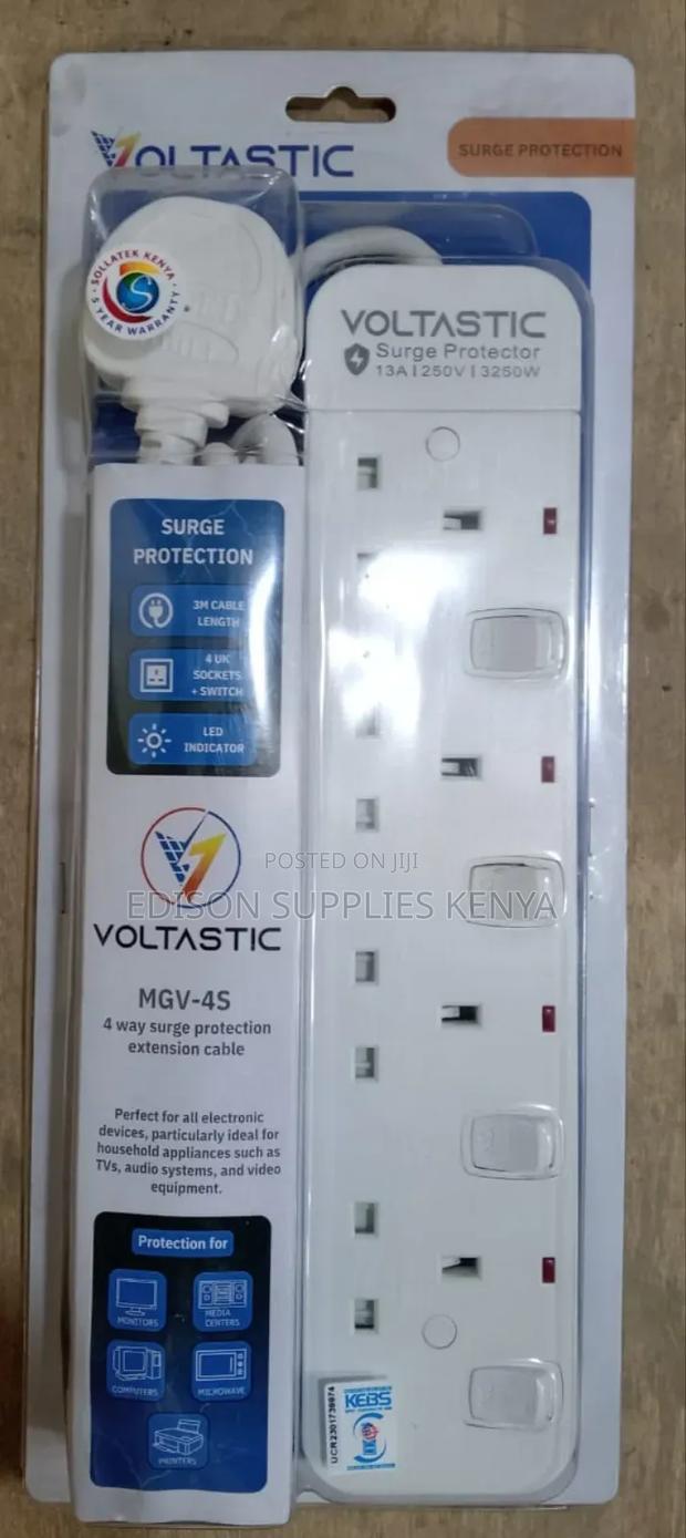 Sollatek Extension Cable 4 Way Surge Protection Voltastic