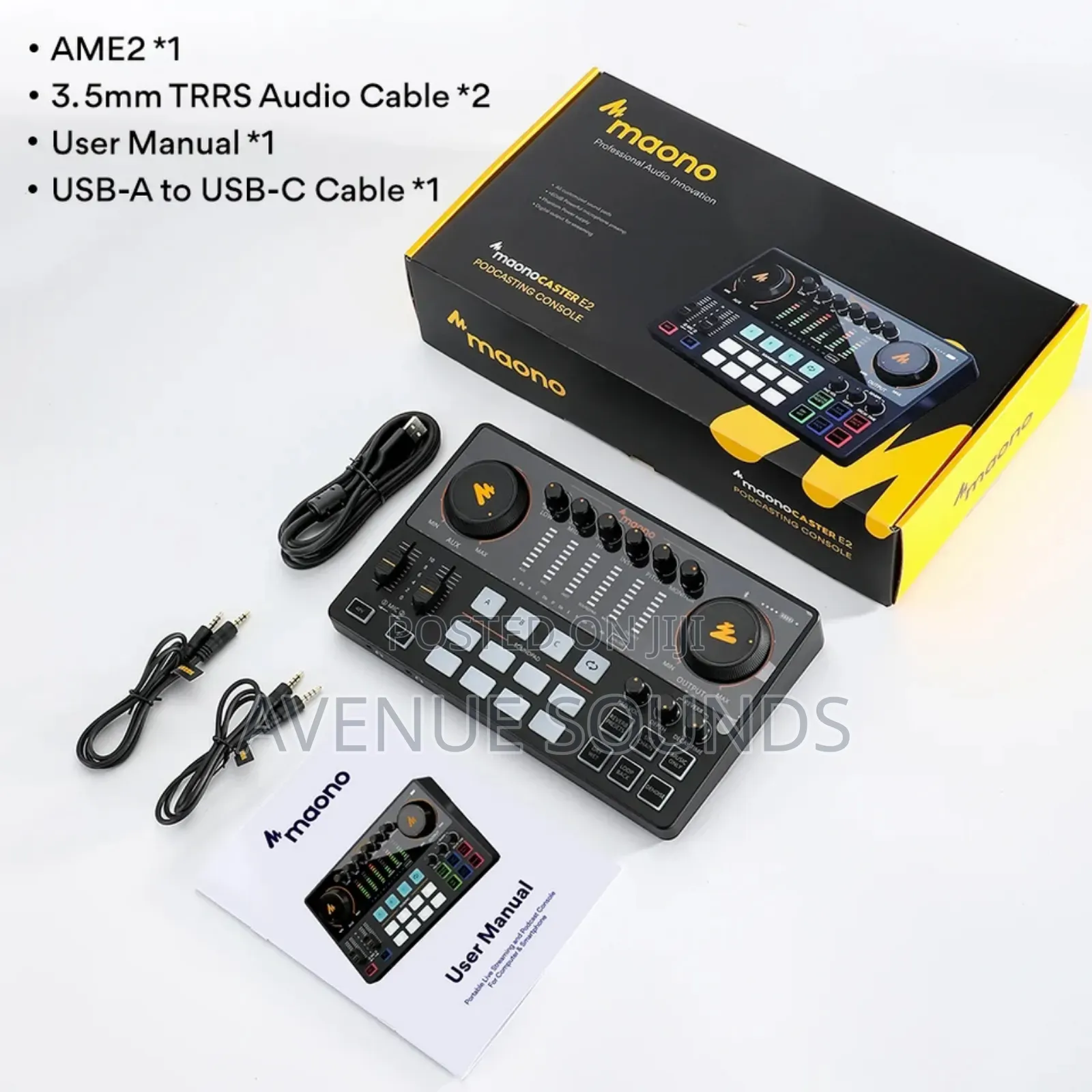 Maono Audio Interface Soundcard Dj Mixer All in One
