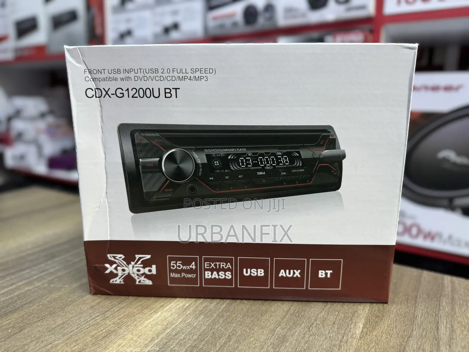 Bluetooth Car Radio With FM, USB, Aux and DVD