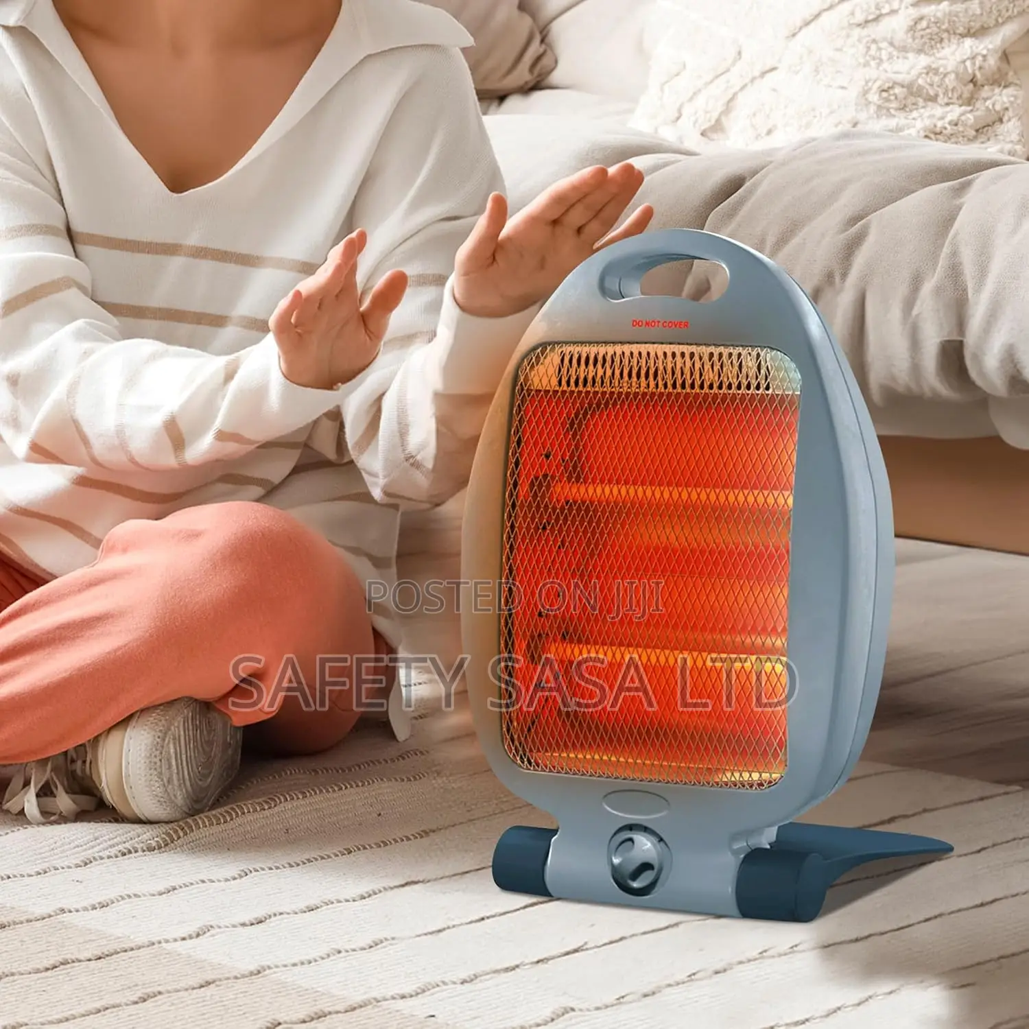 Quartz Heater 800W, 2 Heating Power, Tip-Over Protection