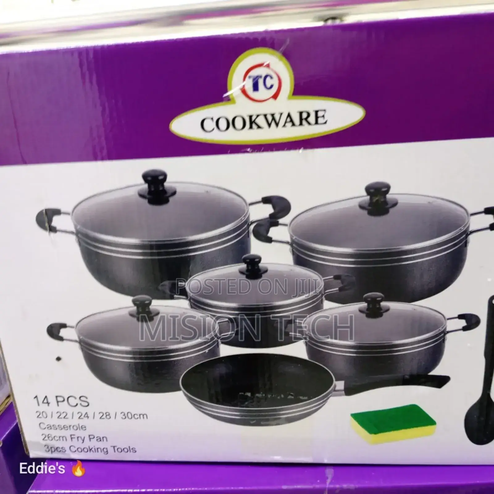 TC 14pcs Heavy Non-Stick Cooking Pot Sufuria Set