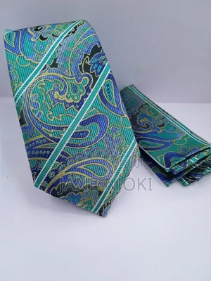Green Floral Ties