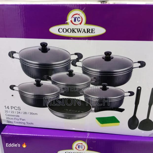 TC 14pcs Heavy Non-Stik Cooking Sufuria Set