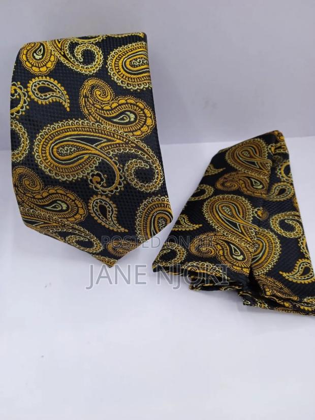 Floral Gold Tie - main view