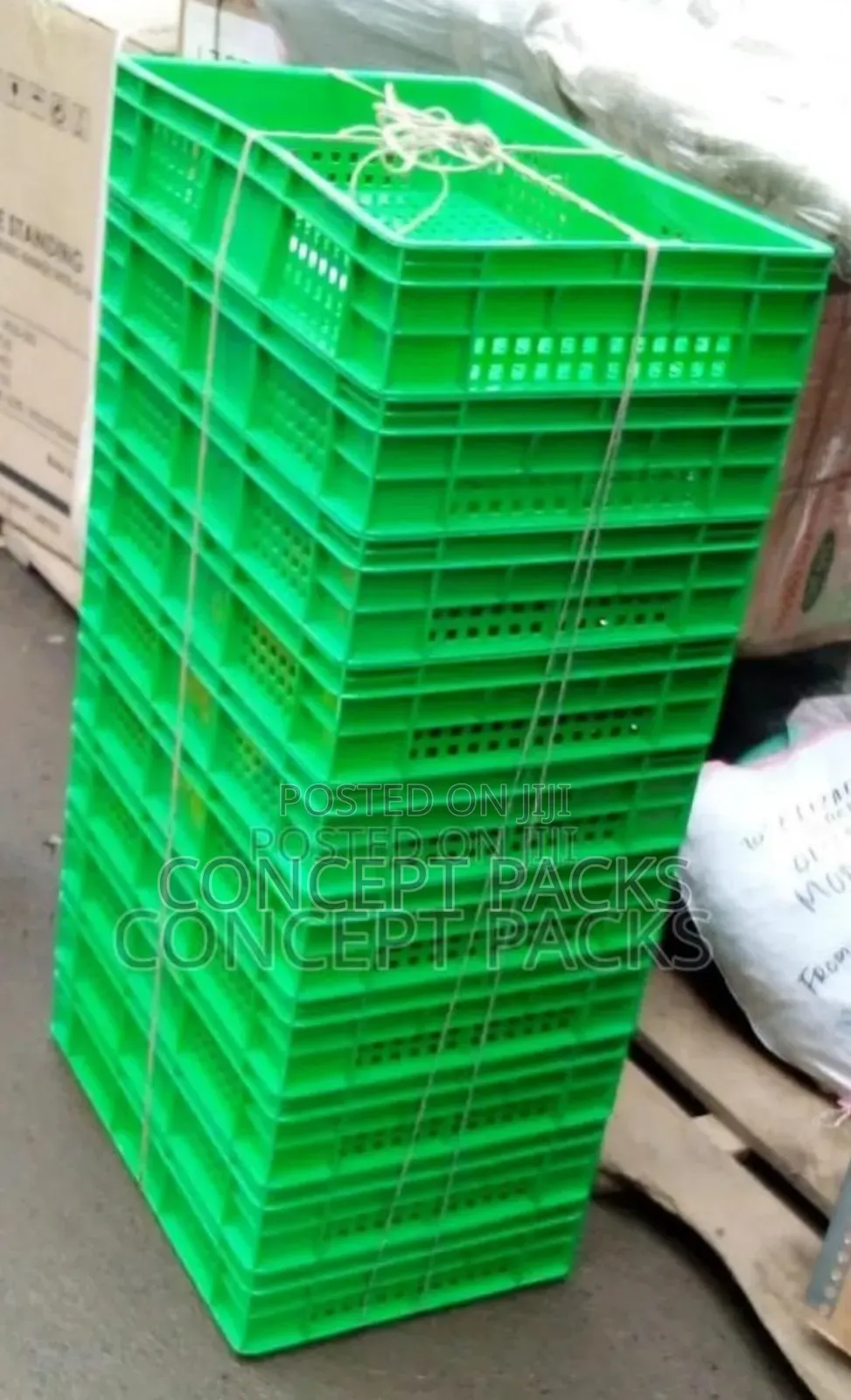 Small Green Bread / Grocery Half Crates