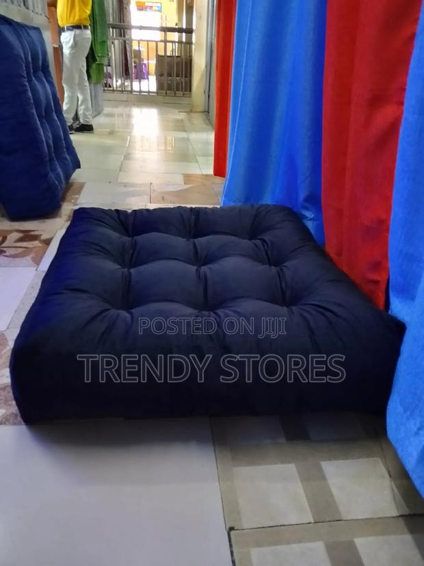 Black Square Floor Pillow - main view